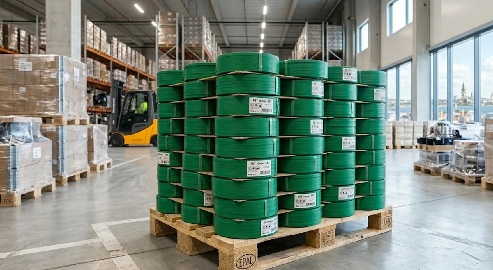 PET Strapping Band Exporter Serbia — Greenstrix Industrial Packaging